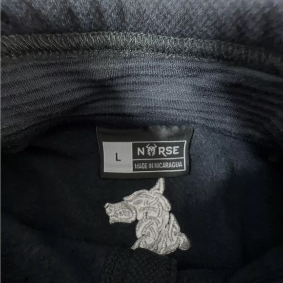 Norse Projects Men's Thick Polartec Soft Shell 1/2 Zip Jacket Black Large Sample - Picture 7 of 9